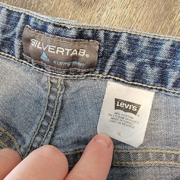 Vintage Levis 90s Silver Tab Jeans size 9 L - Picture 3 of 4